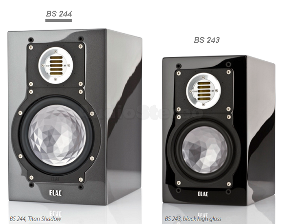 ELAC BS 244 titan shadow and BS 243 black high gloss